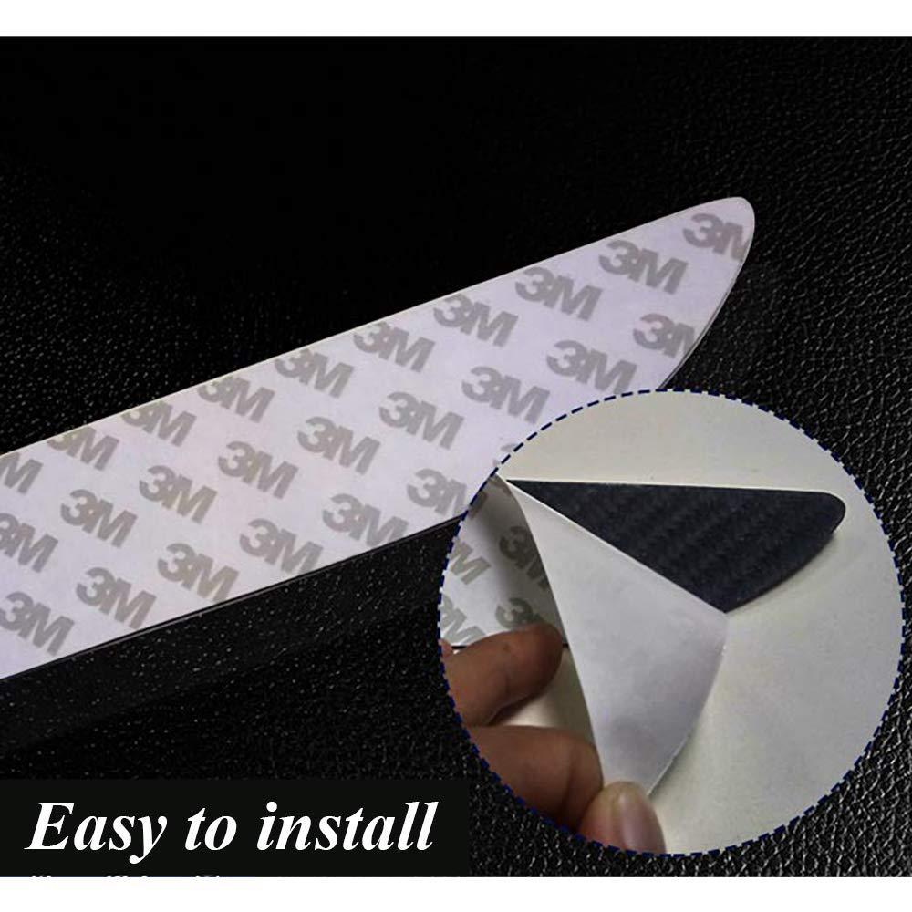 Durable Carbon Fiber Door Sill Guards (2 Pieces) for Tesla Model S - Shield and Protect Your Car's Entryway (2016-2020) - Evooor