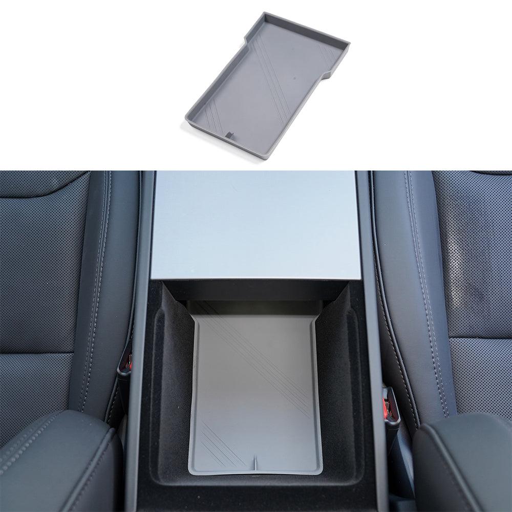 2024 Tesla Model 3 Highland Center Console Organizer Tray Designed For Armrest Storage Box Cup pad Wireless charging pad Set - Evooor