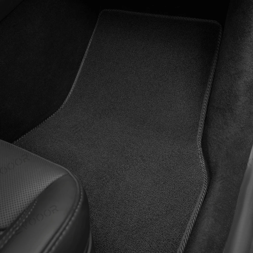 High-Quality Juniper Green 3-Piece Carpet Floor Mats Set for Tesla Model Y - Long-Lasting Protection and Style for 2025+ Models