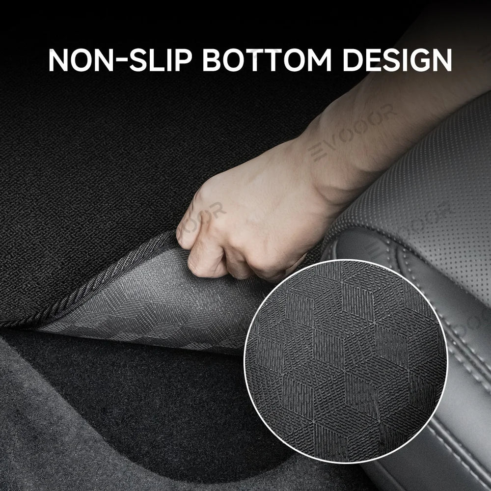 High-Quality Juniper Green 3-Piece Carpet Floor Mats Set for Tesla Model Y - Long-Lasting Protection and Style for 2025+ Models