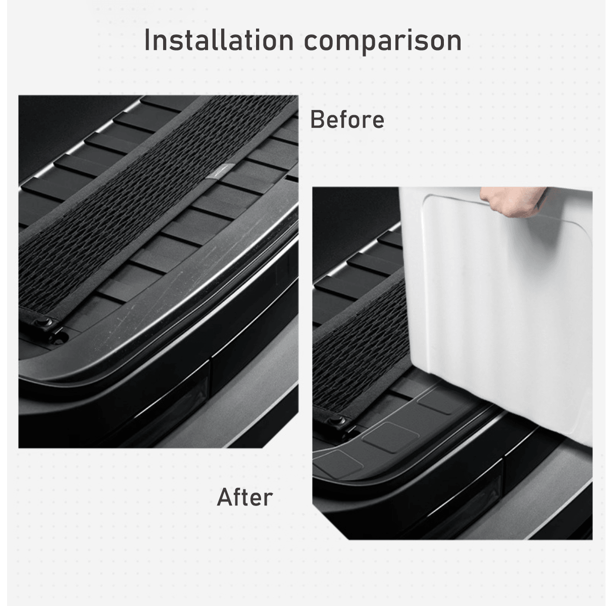 TPE Front Trunk Sill Plate Anti-Scratch Cover for Cybertruck - Evooor