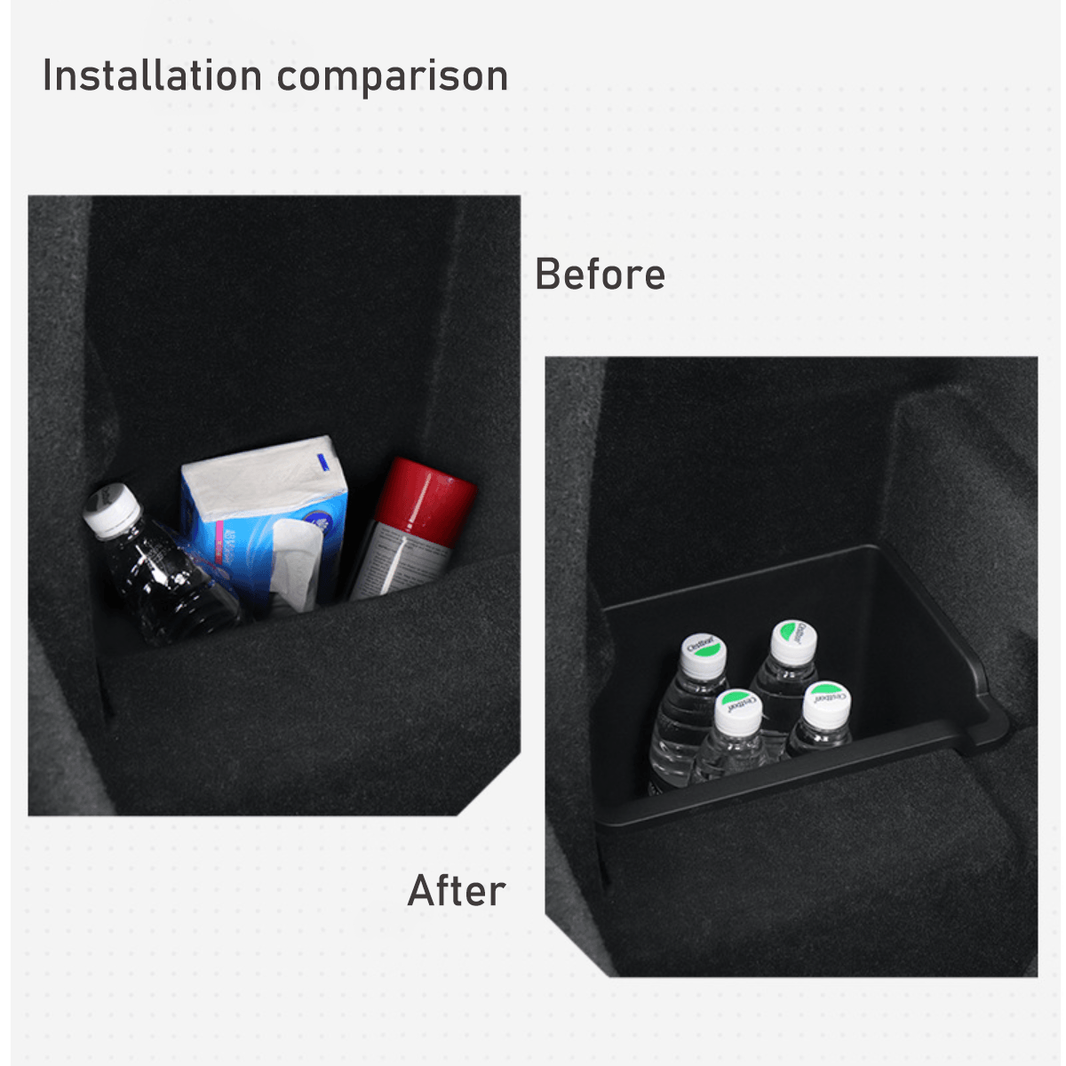 2023+ Tesla Model X Rear Trunk Side Storage Organizer - Convenient Box for Cargo Organization - Evooor