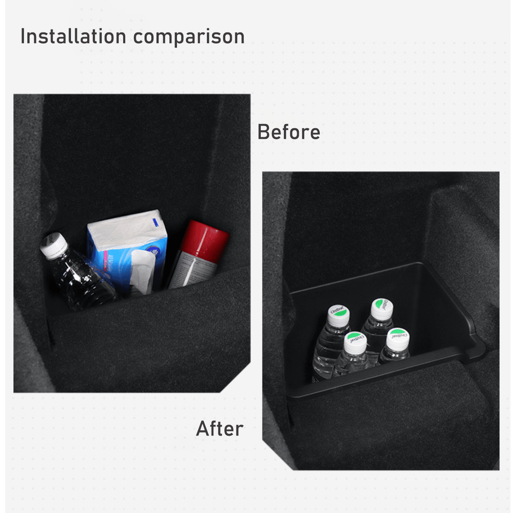 2023+ Tesla Model X Rear Trunk Side Storage Organizer - Convenient Box for Cargo Organization - Evooor