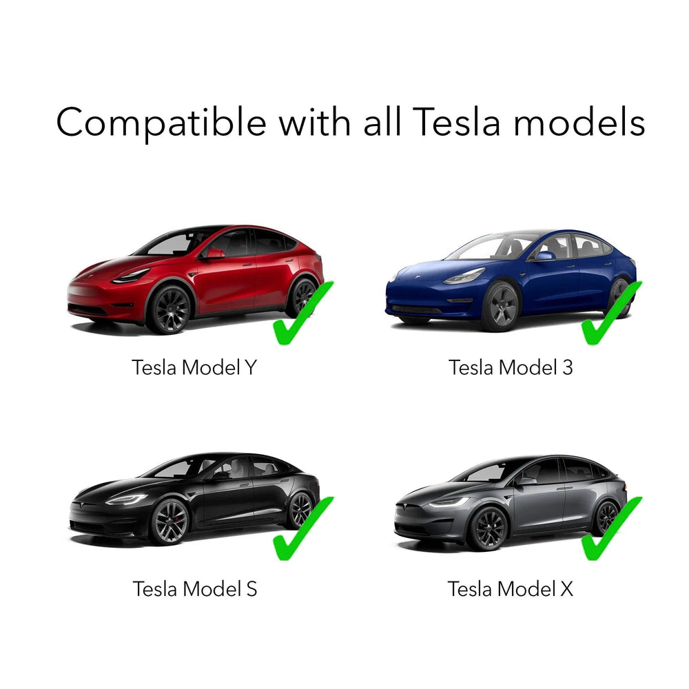 Electric Vehicle Charging Extension Cable with Convenient One-Button Switch for Tesla Models 3, Y, S, X - 16 Feet Length - Evooor