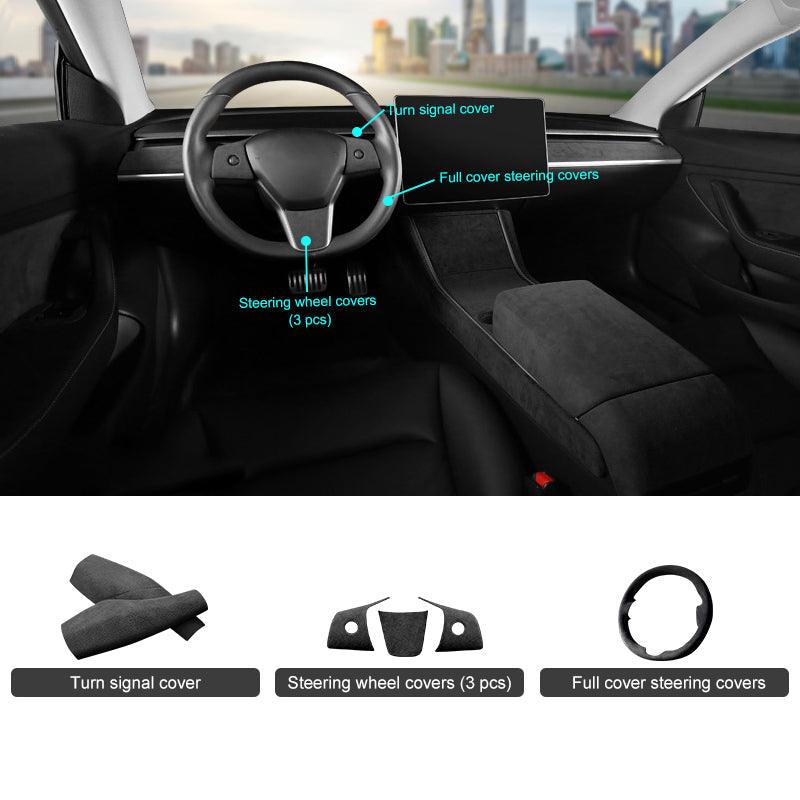Model 3/Y Alcantara Accessories for Tesla - Evooor