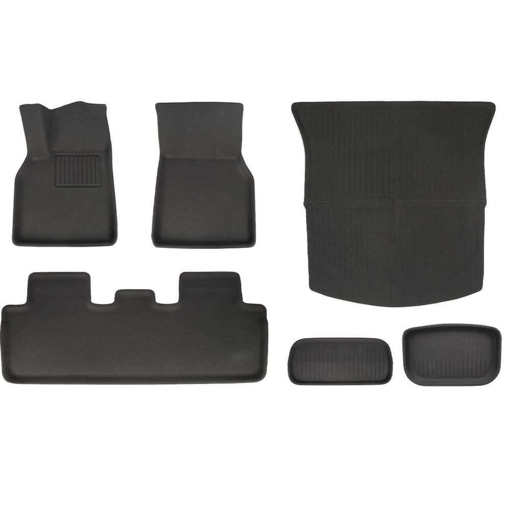 All Weather XPE Interior Floor Mats Cargo Liners Set for Tesla 2025+ Model Y Juniper - Evooor