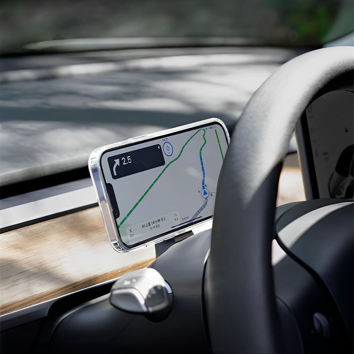 Model 3 / Y Dashboard Lenkrad Telefon halter Magnetisch Magsafe Drahtloser Lade-Handy halter für Tesla (2017-2024)