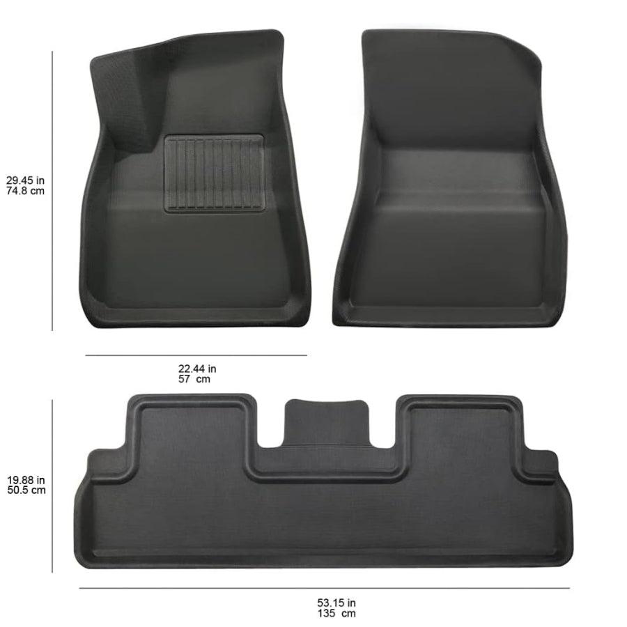 2024 Tesla Model 3 Highland All Weather Floor Mats - Evooor