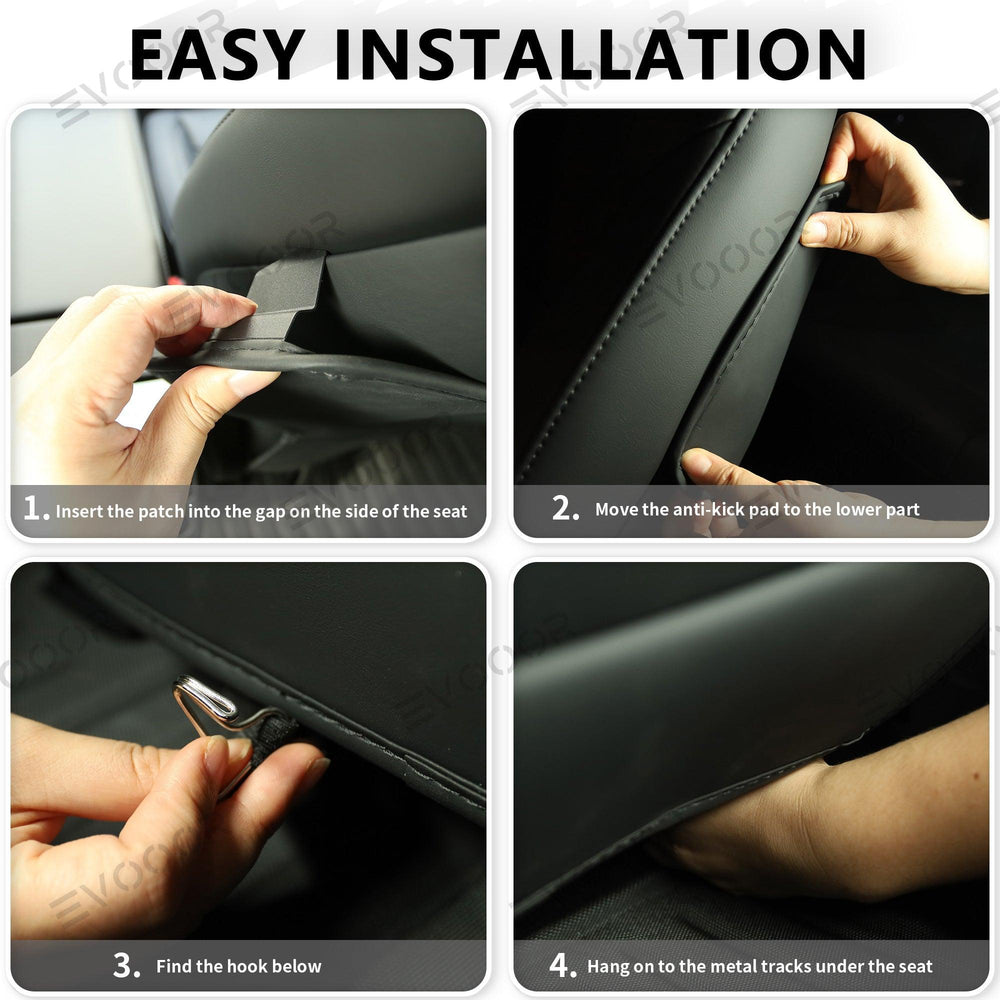 2024 Model 3 Highland Seat Back Anti Kick Protectors Cover Mats Semi-Surrounded Seatback Pad for Tesla - Evooor