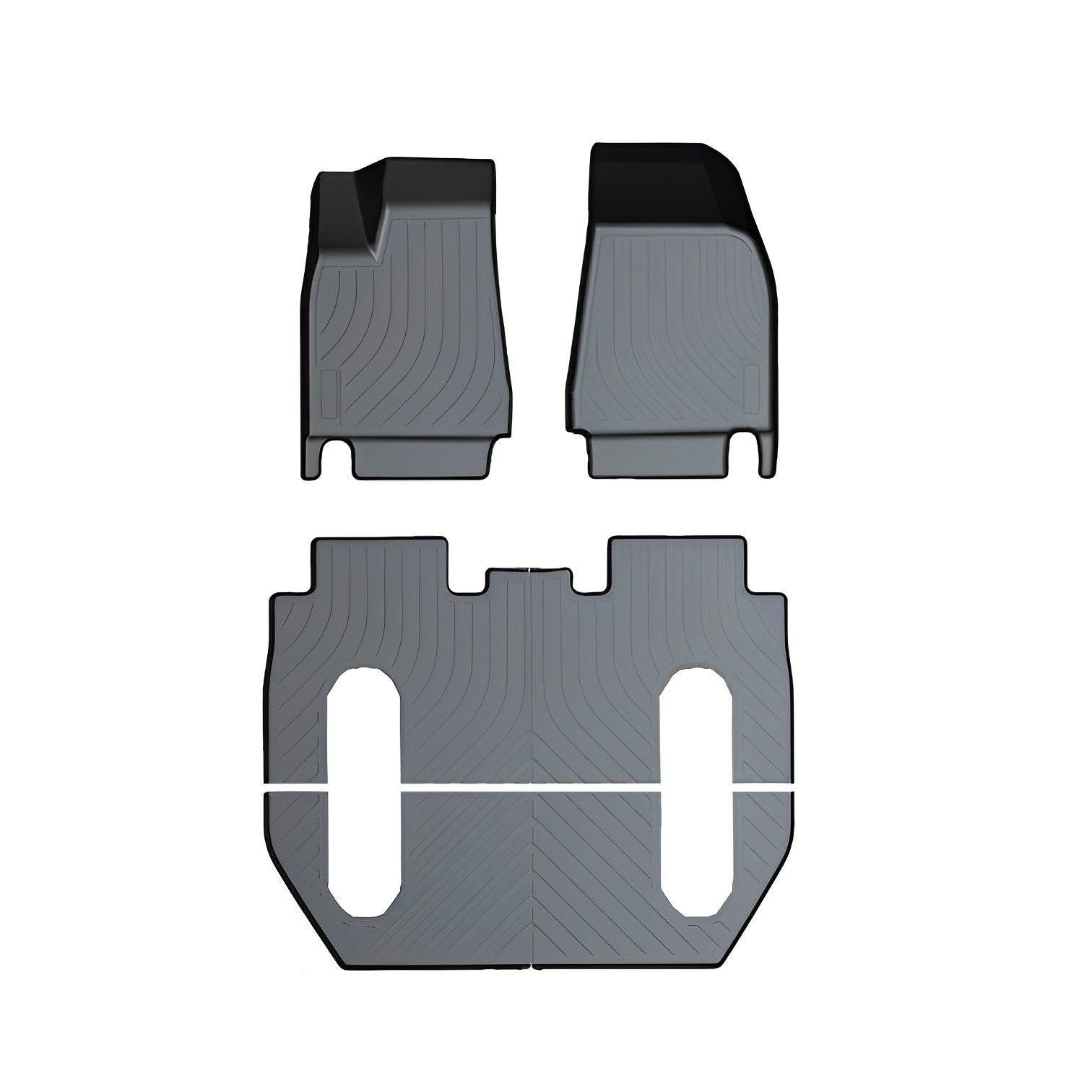Tesla Model X Floor Mats Trunk Mat Cargo Liner for All Weather (2015-2020) - Evooor