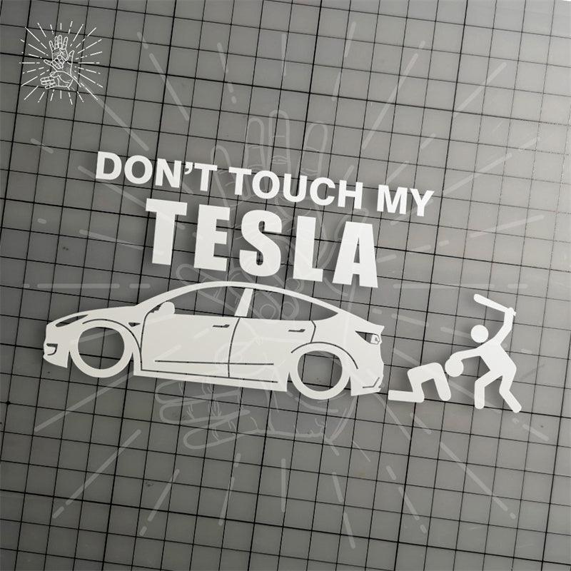 Model 3/Y/S/X Don't Touch My Car Humorous Decorative Sticker For Tesla - Evooor
