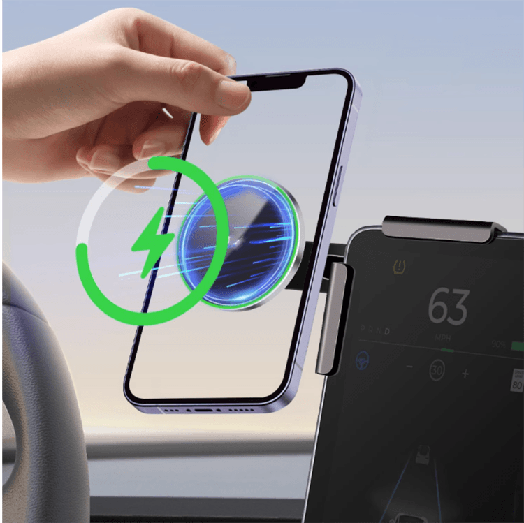 Model S/X MagSafe Solar Phone Holder For Tesla(2021-2023) - Evooor