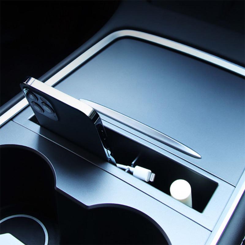 Tesla Model 3/Y Center Console Organizer with Phone Holder and Storage Compartment - 2021-2023 Model Years - Evooor