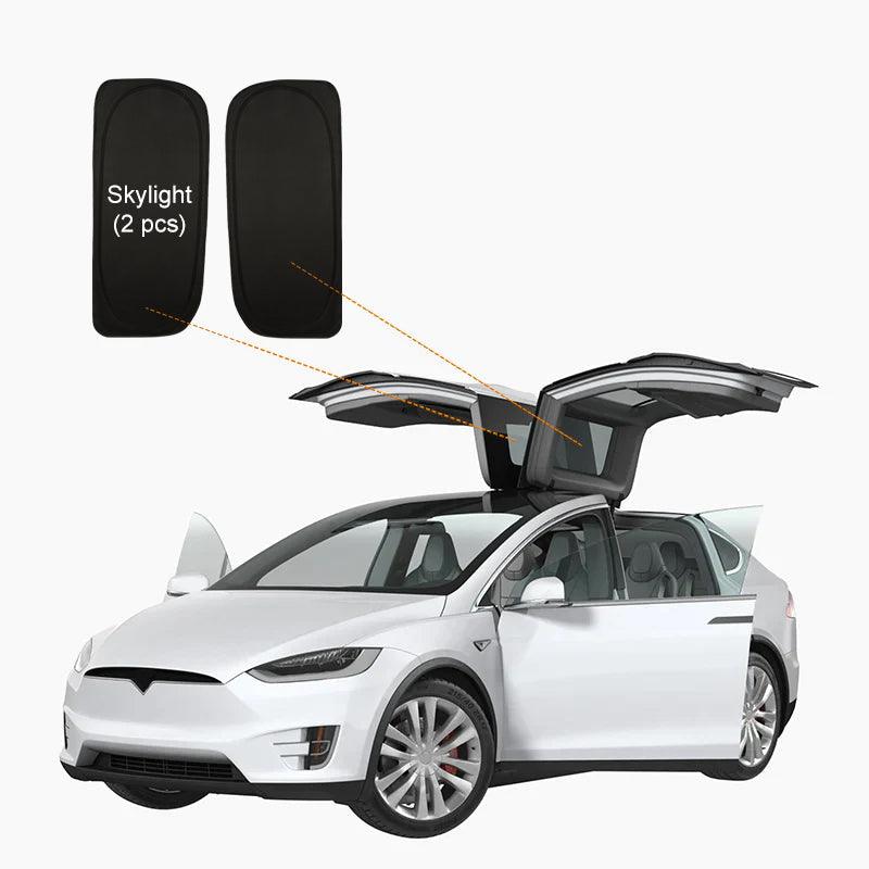 Tesla Model X(2015-2024) Privacy And Thermal Insulated Sunshades Curtains Opaque Sun Visor for Camping and Daily Use - Evooor