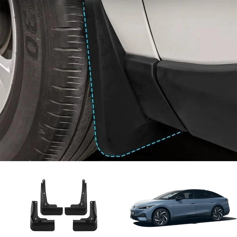Mud Flaps Front & Rear Kit for VW ID.7 (2023–2025) (4PCS) - Evooor