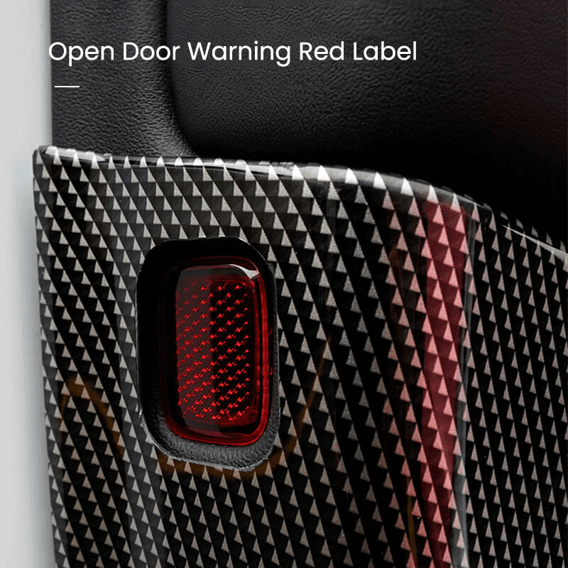 Enhanced Tesla Model 3 Door Inner Trim Cover - Carbon Fiber Pattern, ABS Material - 2021-2023 Model Compatibility - Evooor