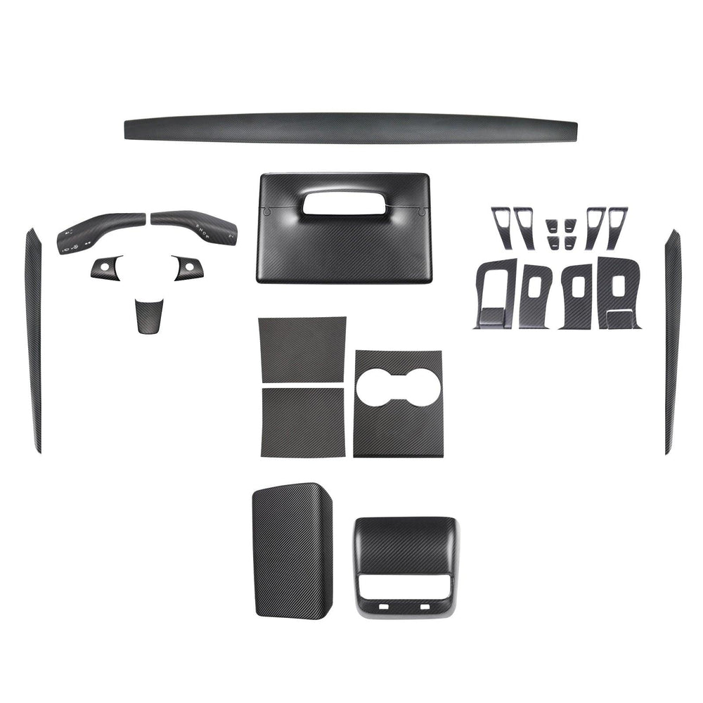 Premium Carbon Fiber Interior Trim Kit for Tesla Model 3 and Model Y - Upgrade Your Interior with High-Quality Wraps - Evooor