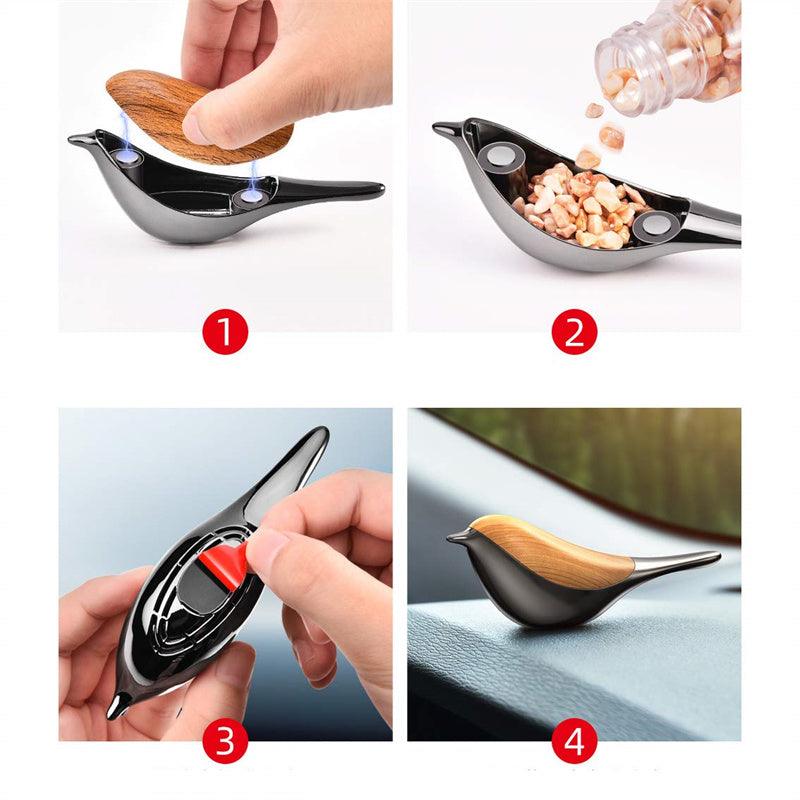 Model 3/Y/X/S Car Solid Diffuser-Lucky Bird Car Aromatherapy Car Air Freshener scent Fragrance For Tesla(2012-2023) - Evooor