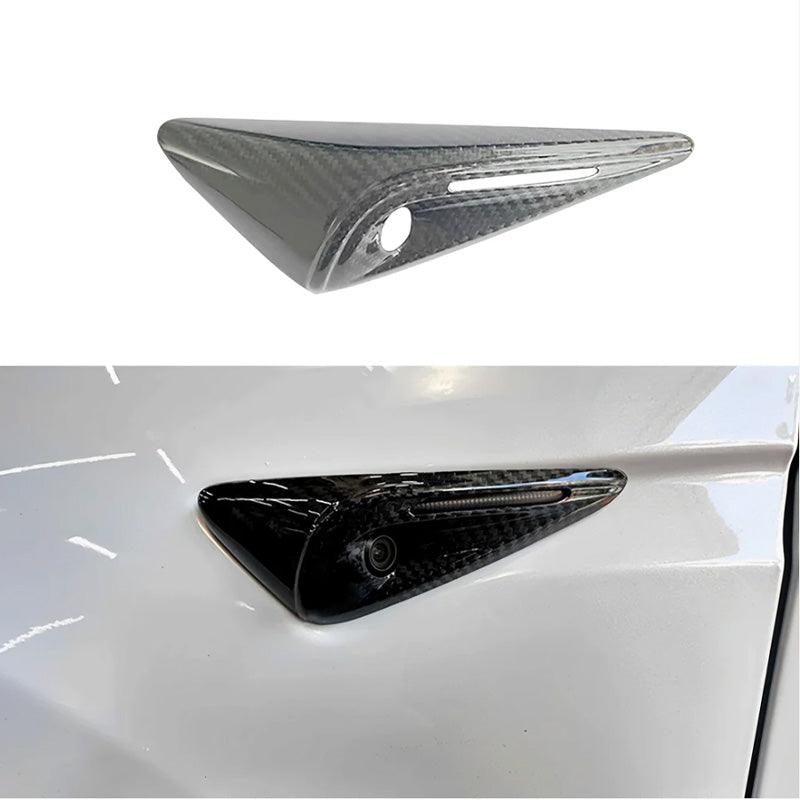 [Real Carbon Fiber] Turn Signal Cover For Tesla Model X 2023+ - Evooor