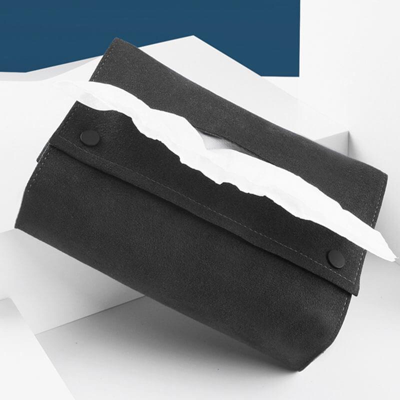 Model 3/Y/X/S Alcantara Tissue Box for Tesla - Evooor