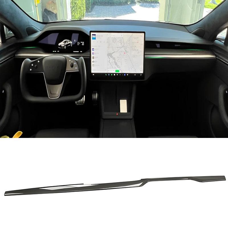[Real Carbon Fiber] Dashboard Covers for Tesla Model X 2021+ - Evooor