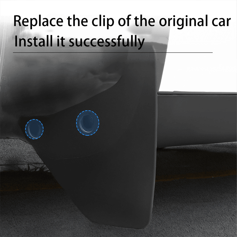 Tesla Model 3/Y Mud Flaps- Splash Guards (2021-2023)NO Need to Drill Holes, Front/Rear Splash Mudguard - Evooor