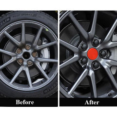 Set of Lug Nut Caps for Tesla Model 3 and Model Y - Wheel Nut Cover Replacement Kit (4 wheels set) - Evooor