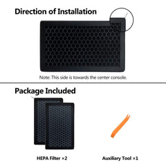 Tesla Model3/Y HEPA Luftfilter mit Aktivkohle (2017-2023)