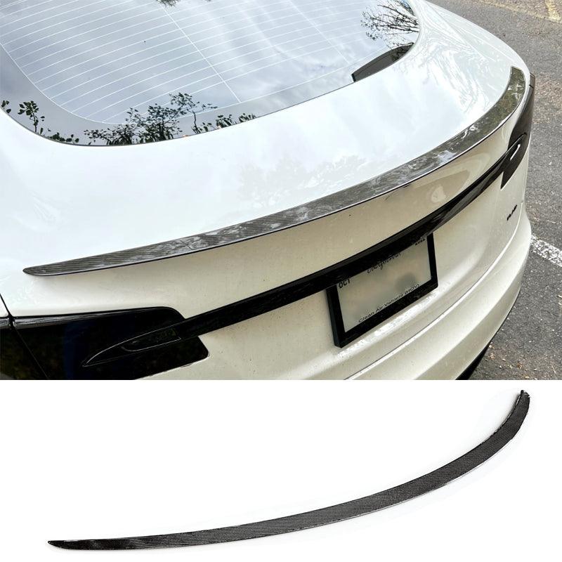 [Real Carbon Fiber] Plaid Performance Spoiler for Tesla Model S 2014+ - Evooor