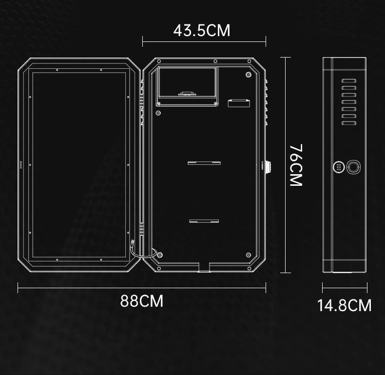 Model 3/Y/S/X Charging Case Charger Holder Collection Organizer Box - Outdoor All Weather Waterproof For Tesla - Evooor