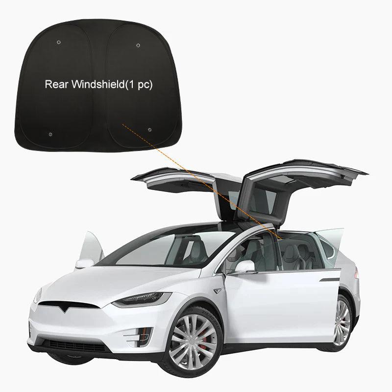 Tesla Model X(2015-2024) Privacy And Thermal Insulated Sunshades Curtains Opaque Sun Visor for Camping and Daily Use - Evooor