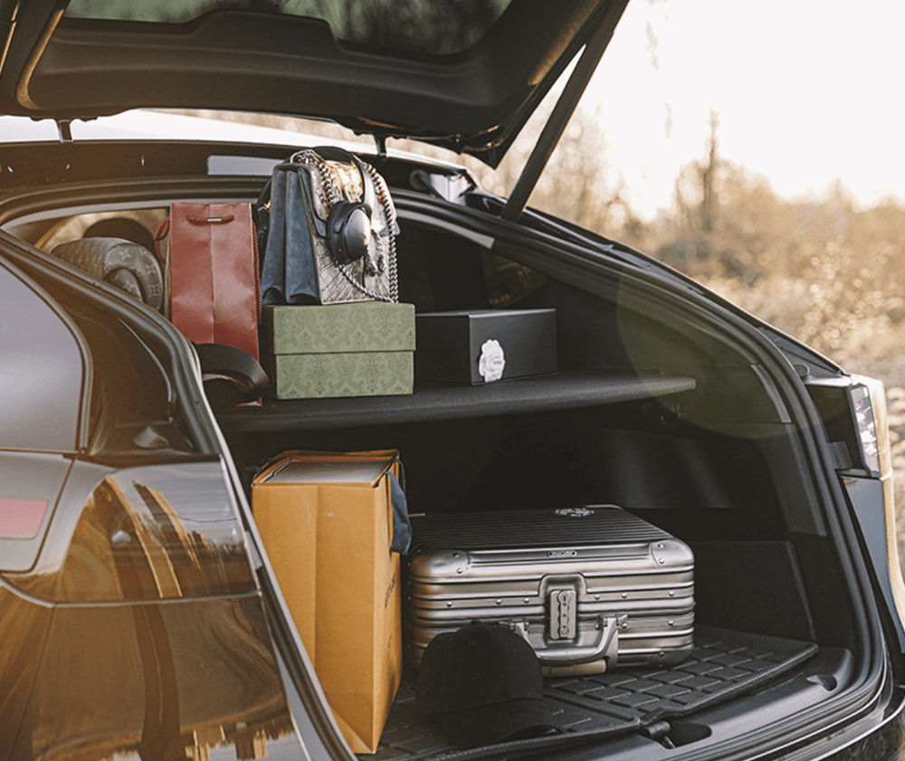 Foldable Rear Trunk Cargo Cover Board for Tesla Model Y - Shock-Absorbing Design, Easy Storage (2020-2024) - Evooor