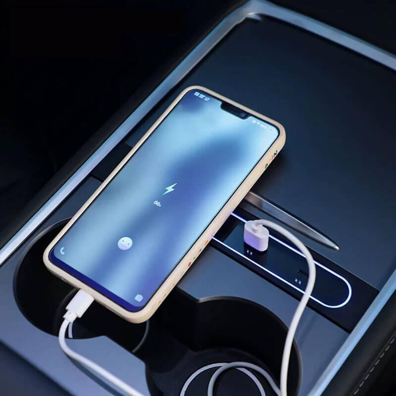Model 3/Y Center Console USB Hub (Gen. 2) for Tesla(2021-2023) - Evooor