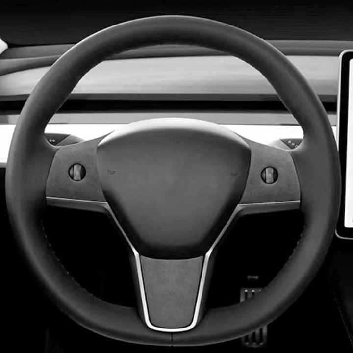 Model 3/Y Alcantara Steering Wheel Cover for Tesla (2017-2023) - Evooor
