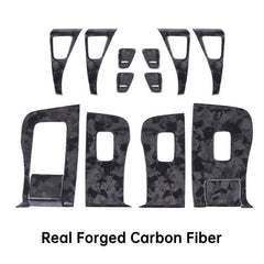 [Real Carbon Fiber] Model 3/Y Door Window Switch Cover, Door Switch Wrap Overlay (2017-2023) - EVOOOR