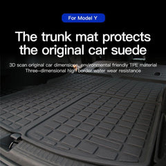 Tesla Model Y Front Trunk Mat Frunk Cargo Liner - 3D Lamination Cutting (2020-2023) - EVOOOR