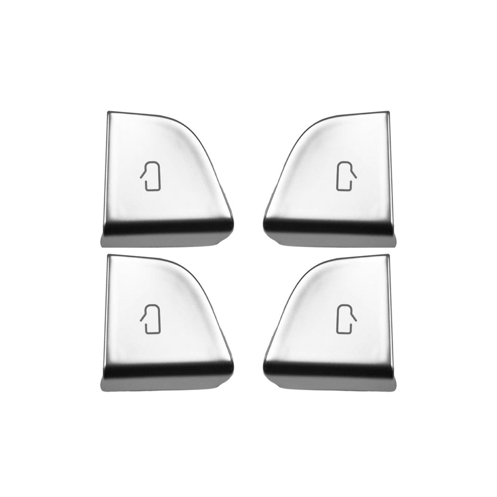 Set of 4 Protective Covers for Door Switch Buttons Compatible with 2024 Tesla Model 3 - Highland Green - Evooor