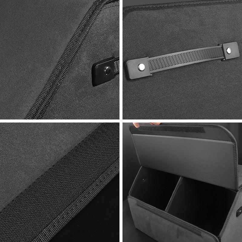Model 3/Y/X/S Alcantara Trunk Folding Storage Box for Tesla - Evooor