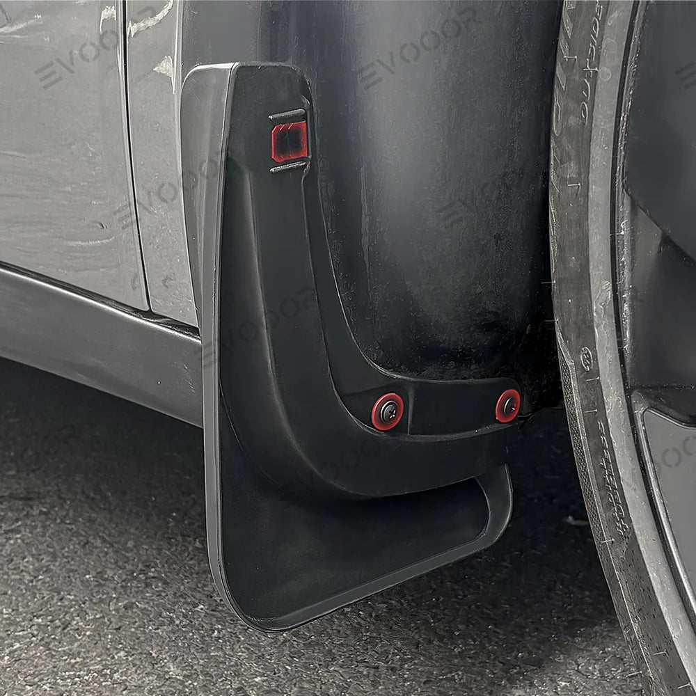 No-Drill Front & Rear Fender Mud Flaps for Tesla Model Y Juniper 2025+