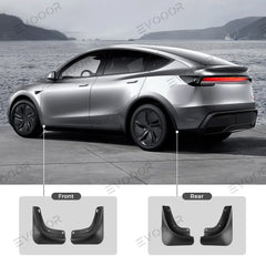 No-Drill Front & Rear Fender Mud Flaps for Tesla Model Y Juniper 2025+