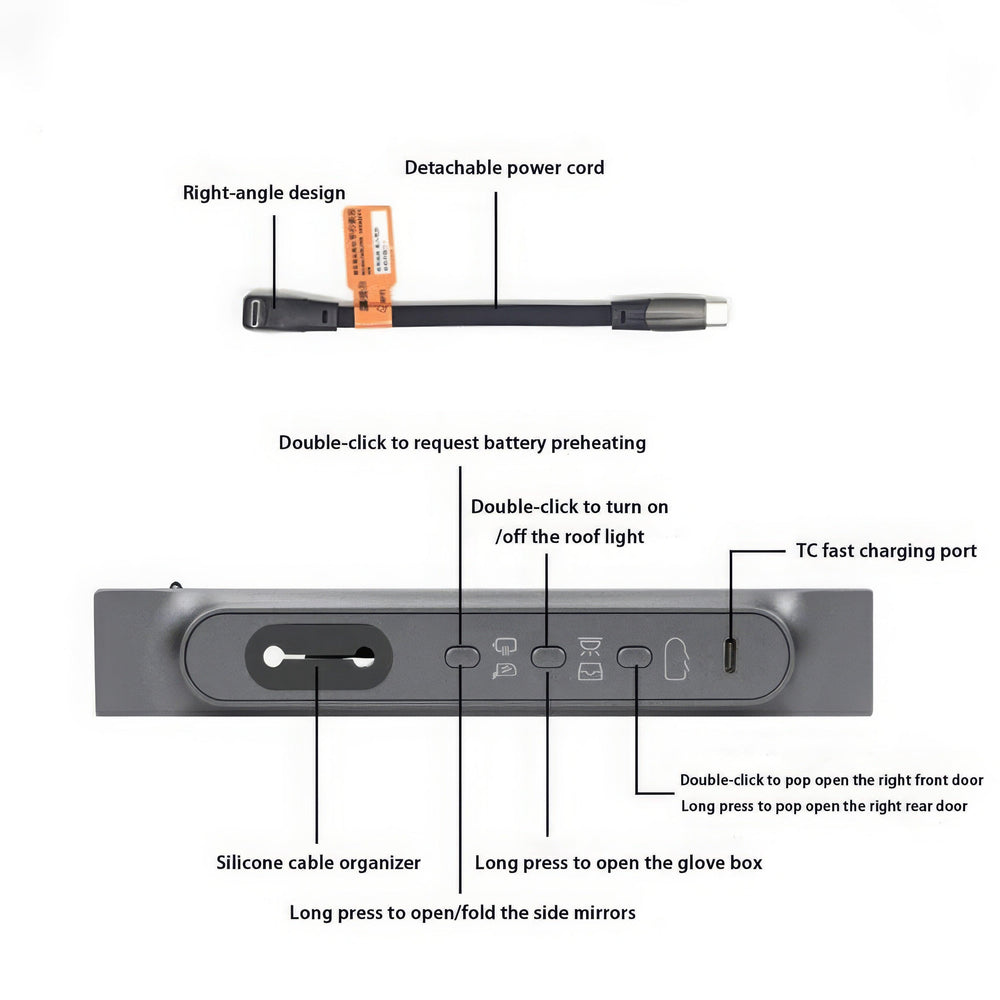 Tesla Model 3/Y Smart Central Touch Control Button Panel 2021-2023 (LHD) - Easy Access Control - Evooor