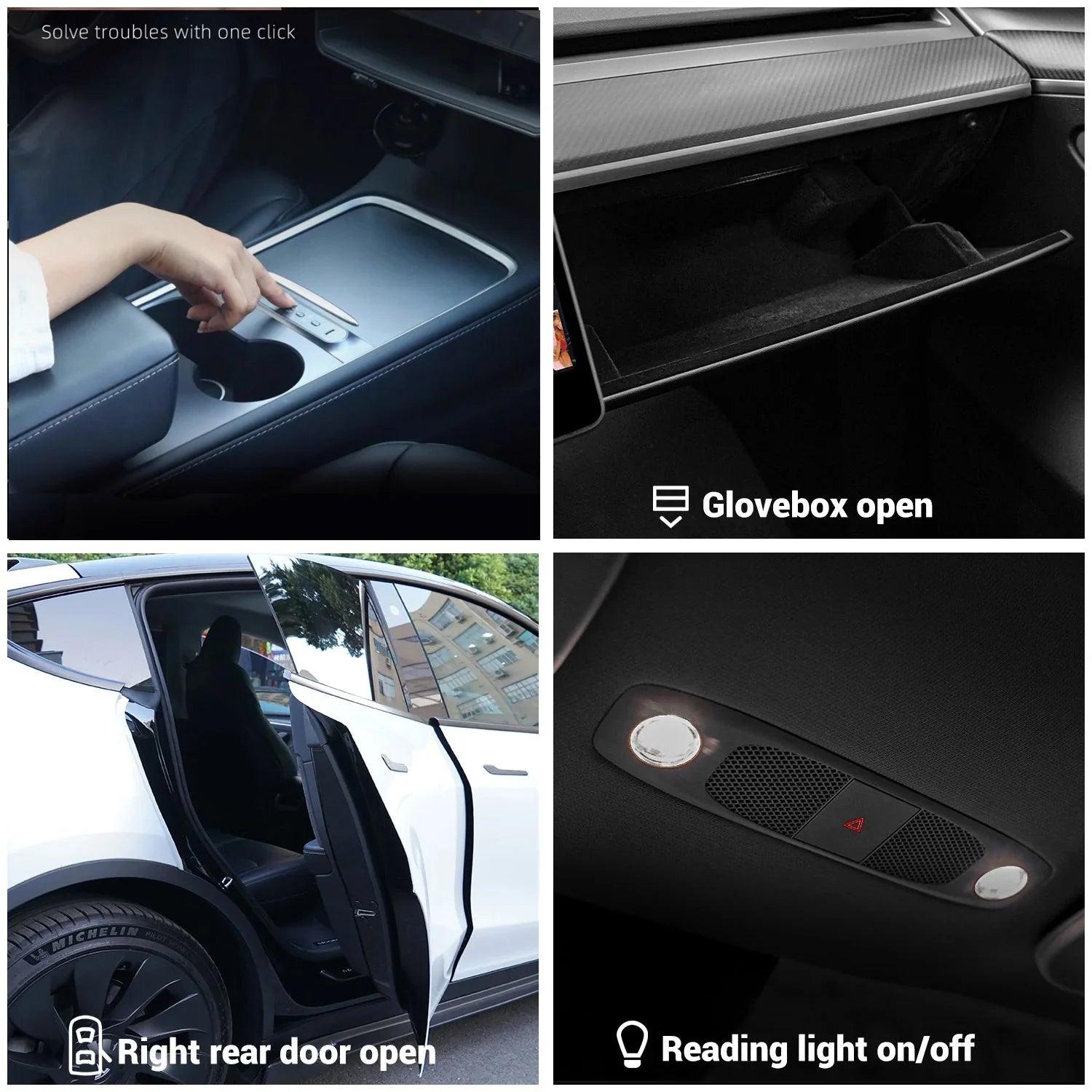 Tesla Model 3/Y Smart Central Touch Control Button Panel 2021-2023 (LHD) - Easy Access Control - Evooor