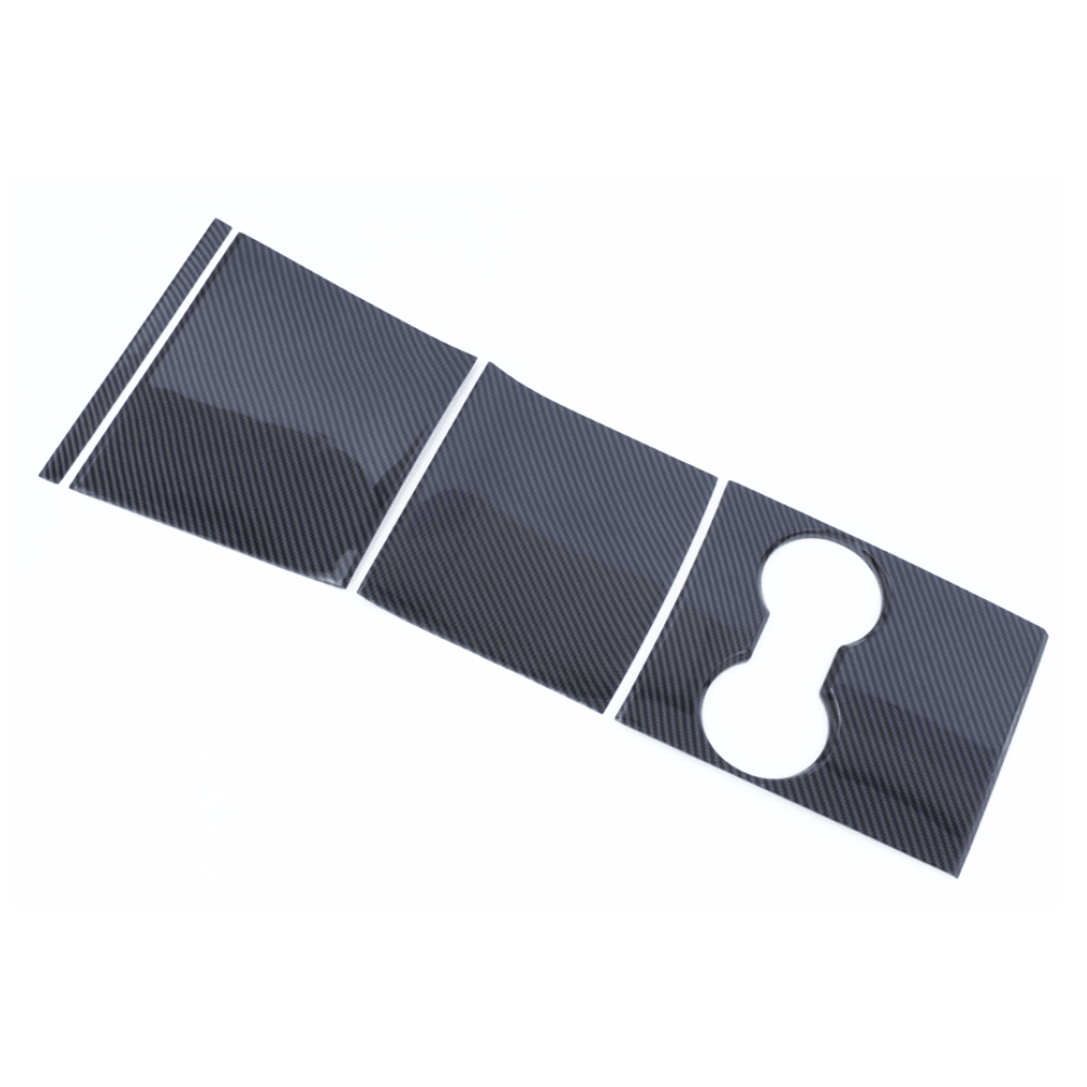 Model 3/Y Center Console Cover, Decoration Wrap Kit (Carbon Fiber Pattern ABS) (Gen.1) for Tesla(2017-2020) - Evooor