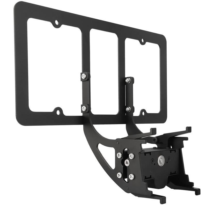 Model 3/Y No Drill Front License Plate Holder, Anti-theft Front License Plate Bracket Mounting Kit For Tesla(2017-2024) - Evooor