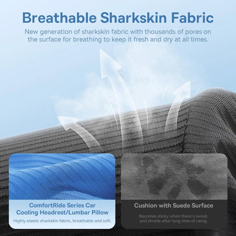 Tesla Model S/X/3/Y 3D Memory Foam Breathable Headrest Waist Pillow Seat Support - Evooor