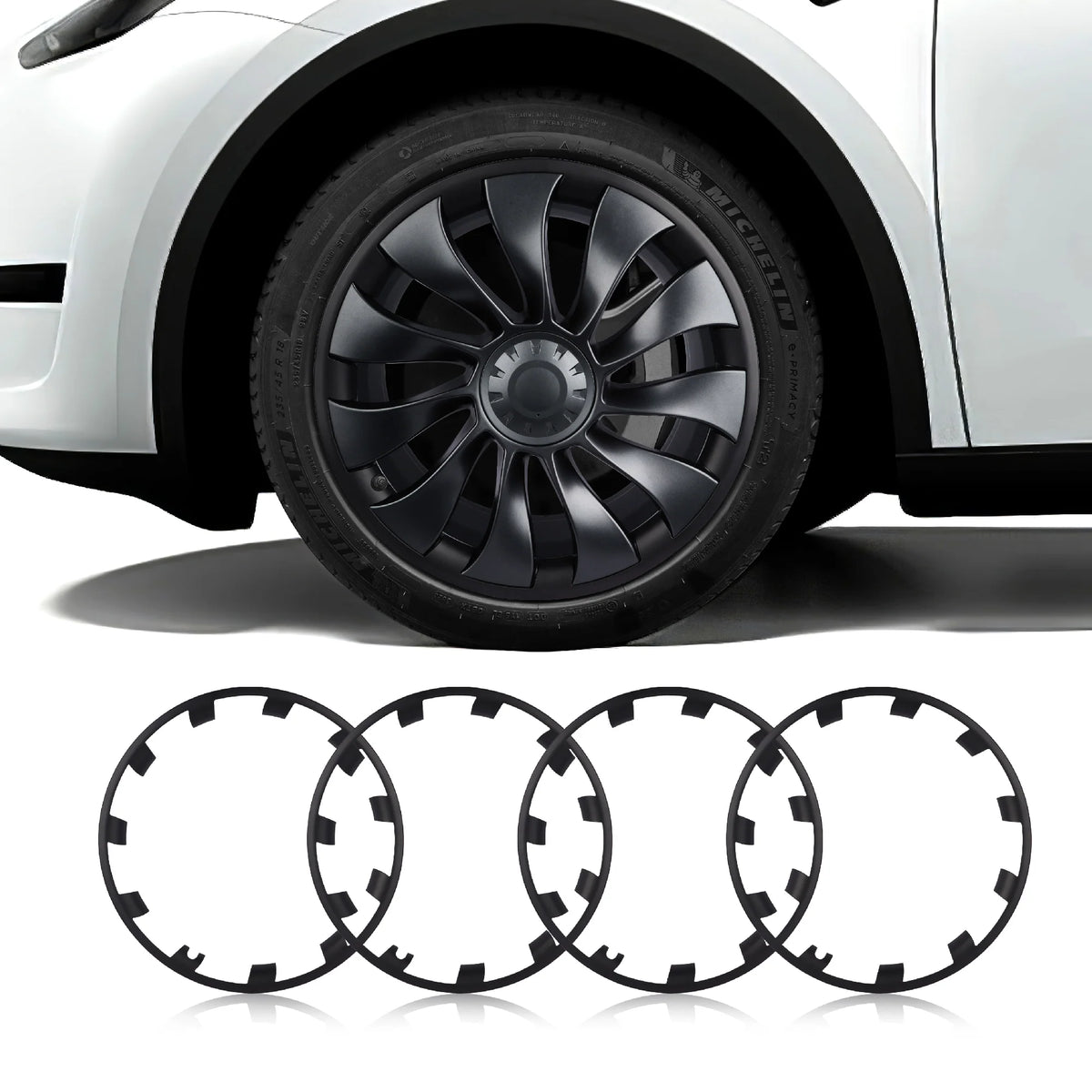 Tesla Model Y Rim Protector for 21'' Uberturbine Wheel Ultimate Protection Refreshed Wheels(4 Pack)