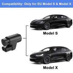 Type 2 EV Charging Adapter for European Tesla Model S/X - CCS2 Compatible (Exclusive for Tesla Vehicles) - Evooor