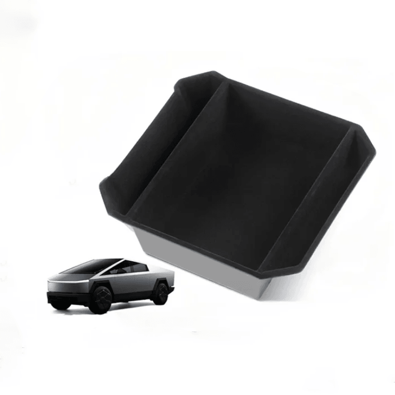 Flocked Liner Armrest Storage Box(ABS) For Tesla Cybertruck - Evooor