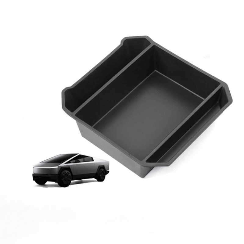 Flocked Liner Armrest Storage Box(ABS) For Tesla Cybertruck - Evooor
