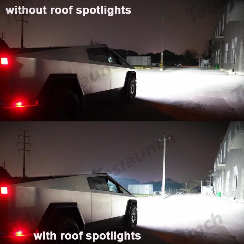 Off-Road & Overland Roof Spotlights and Front Bumper Light Bar for Cybertruck - Evooor